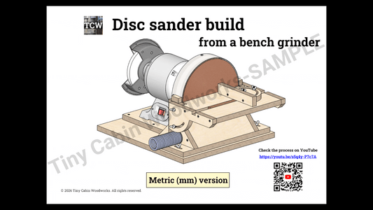 Disk Sander Build Plans from a Bench Grinder-Metric & Imperial Bundle (65-Page 3D PDF Guide)