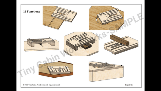 14-in-1 Multi-Function Trim Router Base & Guide System-Metric & Imperial Bundle (54-Page 3D PDF Guide)
