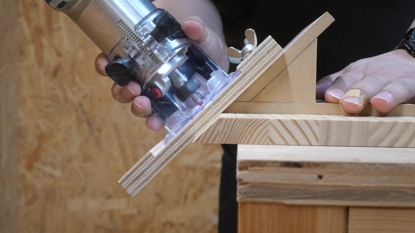 【図面】14-in-1 トリマー多機能ベース＆ガイドシステム (ミリ＆インチ表記 / 詳細なPDFガイド）