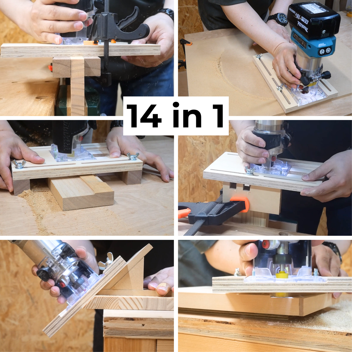 4-in-1 Ultimate Trim Router Jig Plans Bundle - Metric & Imperial 3D PDF