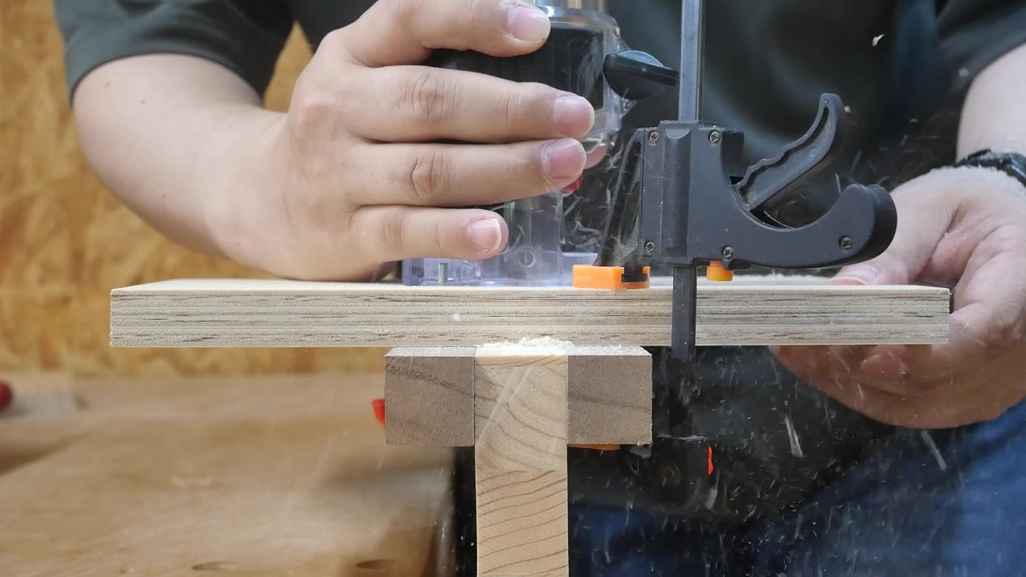 【図面】14-in-1 トリマー多機能ベース＆ガイドシステム (ミリ＆インチ表記 / 詳細なPDFガイド）