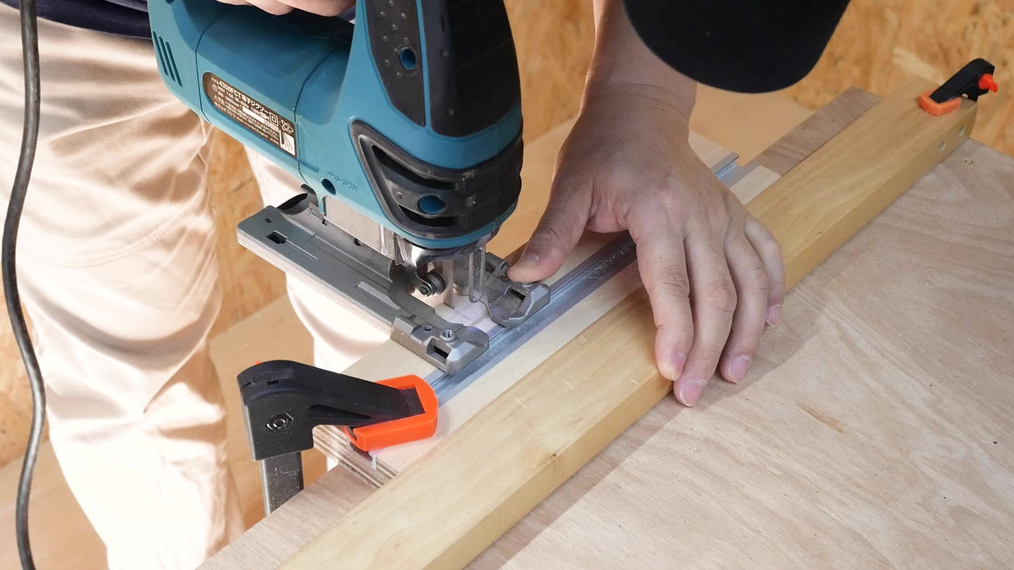 トリマー用「可変式」溝加工治具の作り方 （ミリ＆インチ表記 / 詳細なPDFガイド）