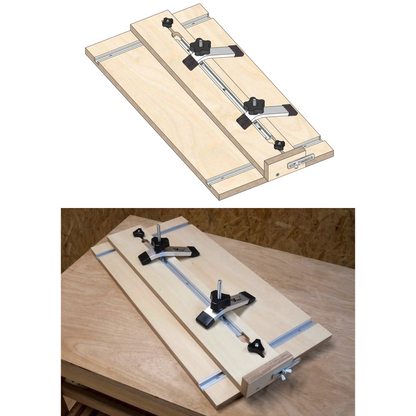 2-in-1 Taper & Straight Line Ripping Jig Plans for DeWalt DWE7485 & Compact Saws-3D PDF (Metric & Imperial)