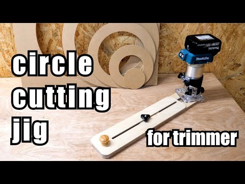 Circle Cutting Jig Plans for Trim Routers (No Center Hole)-Metric & Imperial Bundle (20-Page 3D PDF Guide)